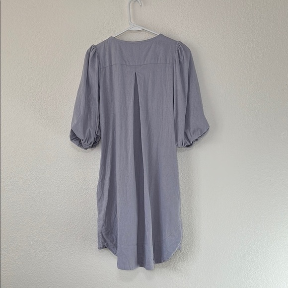 FOR CYNTHIA  Lavender Linen Blend Puff Sleeve Small - Picture 8 of 9